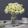 6Pcs Artificial Camellia with Stem Realistic Colorful Fake Rose Flower Wedding Home Office Table Centerpiece Faux Floral Bouquet Flower Arrangement