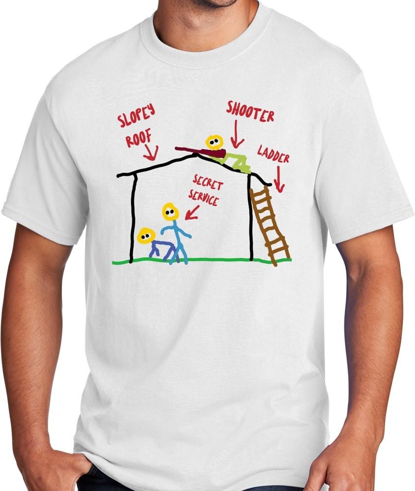 

Big Guys Rule Big and Tall Secret Service Trump Rally Security Diagram TShirt Unisex T-Shirt XXXL