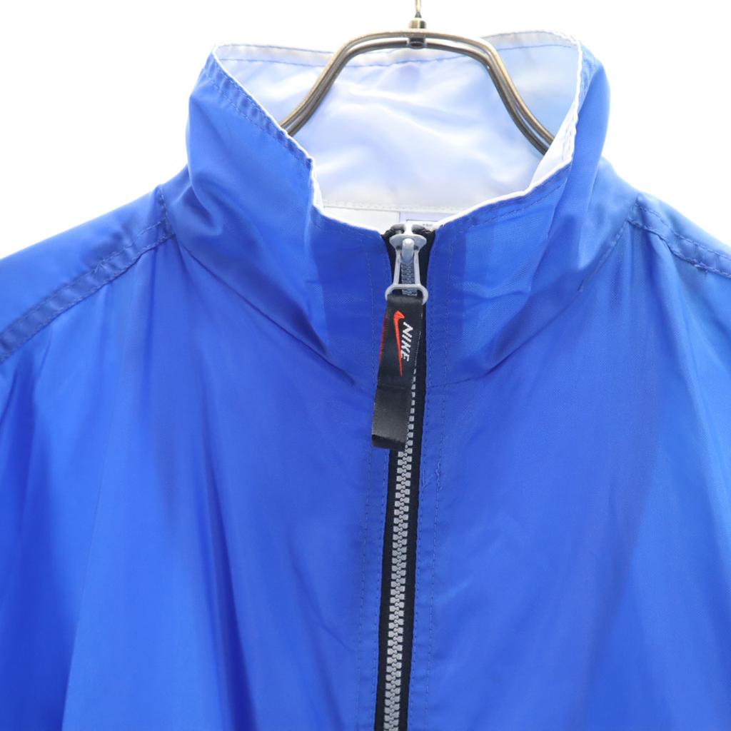 NIKE 90s 00s White Tag Old Half zip Windbreaker M blue pullover Men's Used
