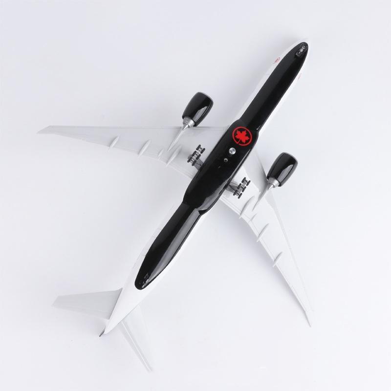 Airplane model Air Canada 777 47CM toys for boys collectible aircraft with LED Lights Wheels Souvenir Plane Toy