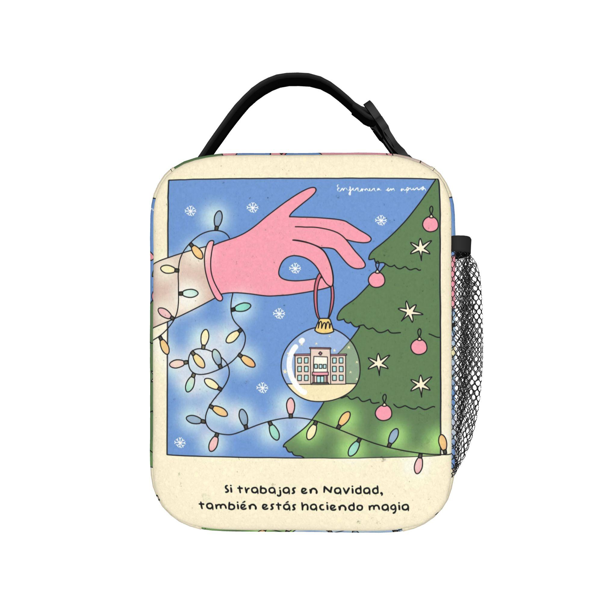 Custom Enfermera En Apuros Doctor Nurse Medicine Lunch Bag Convenient Lunch Box Cooler Bag Leisure Oxford Thermal Tote Handbags One Size
