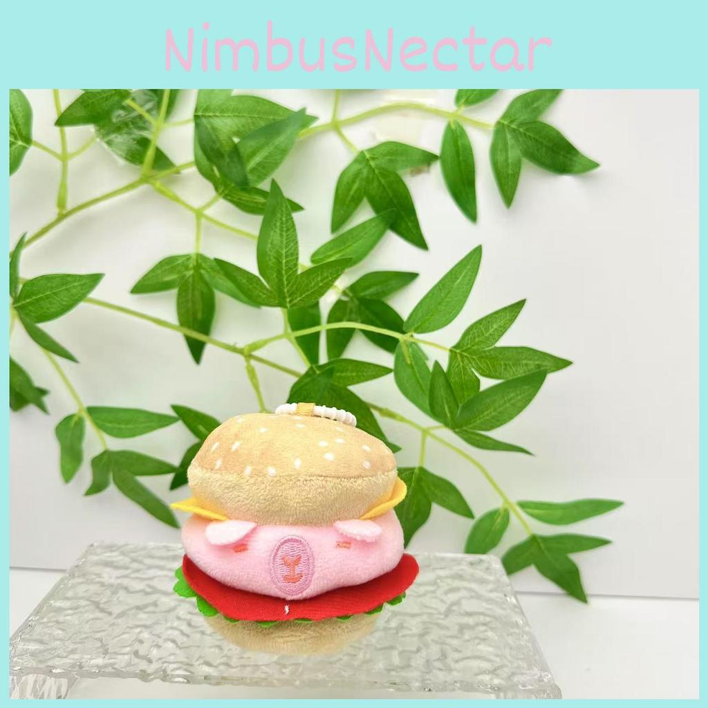 Animal Doll Burger With Capybaras Dogs Pigs Chickens Designed Keychain Pendant