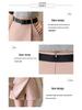 Women's High-Waist A-Line Skirt Pants - Casual Spring/Summer Wide-Leg Buttoned Design