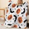 Soft Warm Lightweight Flannel Blanket Halloween & Christmas Collection, Versatile Cozy Home Throw for Indoor Relax