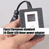 LCD Programmable Outlet Timer Energy Saving Aquarium Timer Black Adjustable LED Dimmer Controller Fish Tank Timer