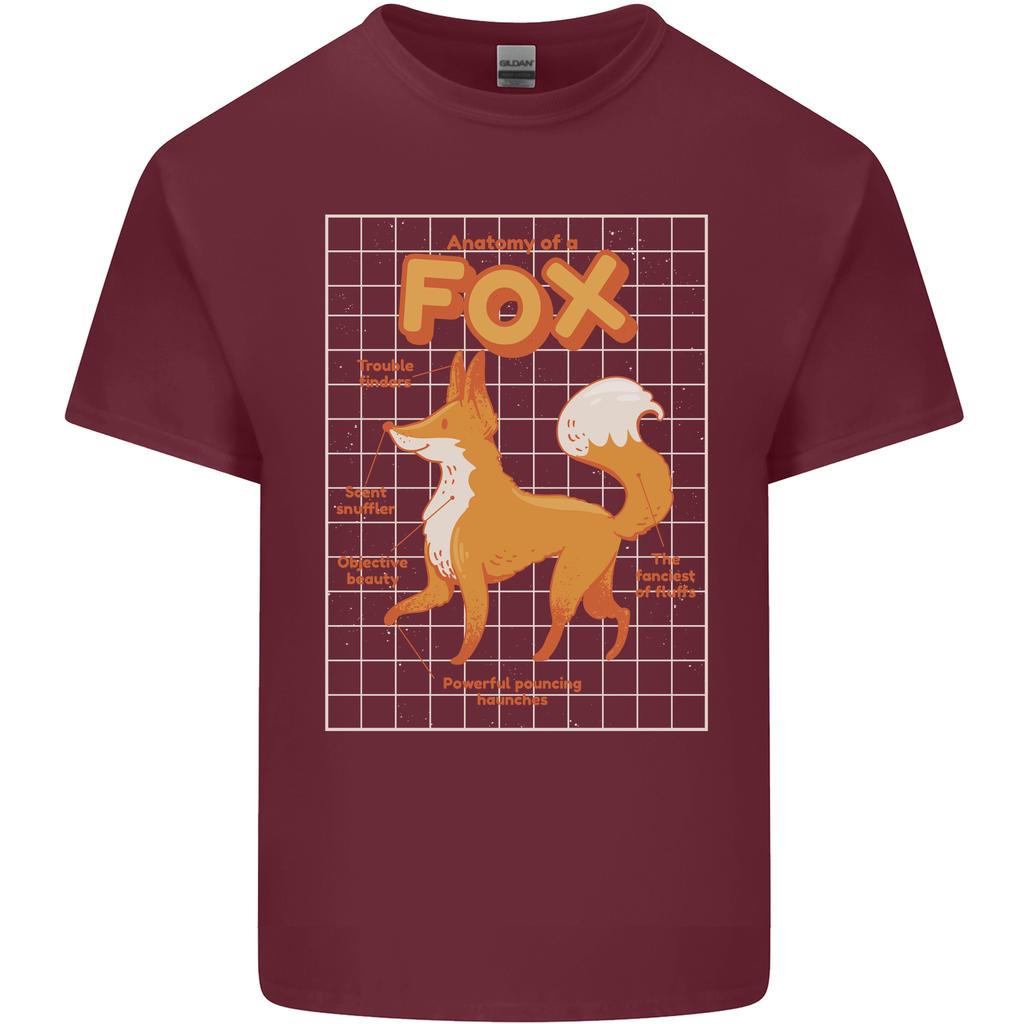 Anatomy of a Fox Funny Foxes Unisexs Light Cotton TShirt
