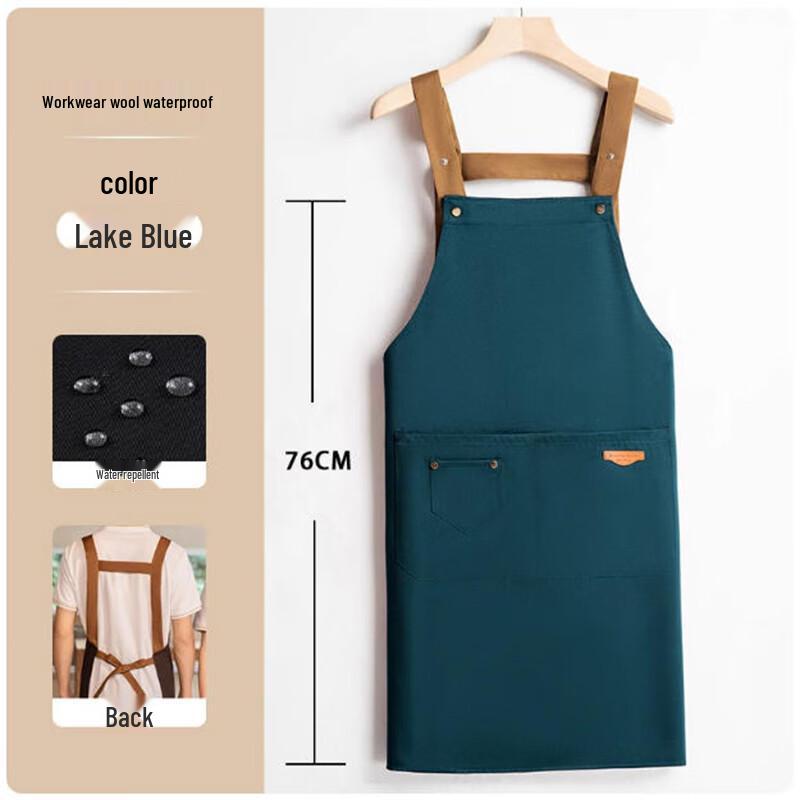 Xinglang Professional Suspender Apron with Wide Straps, 3-Pack