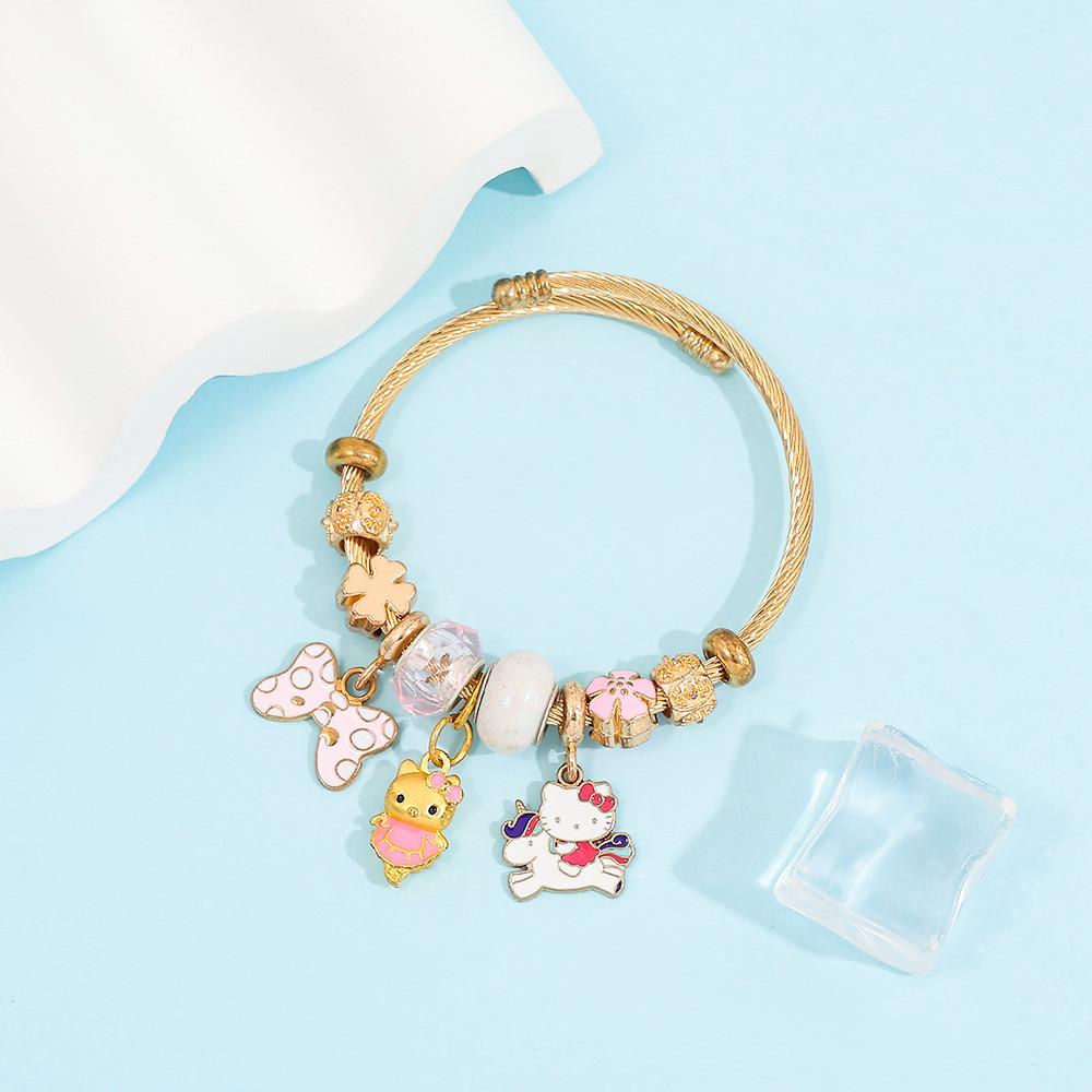 Braccialetto in Lega Hello Kitty con Finitura Galvanica per Donne e Uomini Regalo