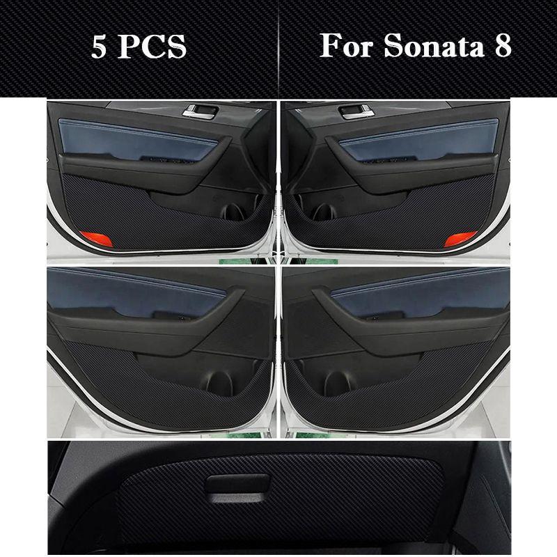 For Hyundai Sonata 8 9 10 11 Car Door Anti-kick Pad Interior Protection Sticker Modification Decorative Sticker Auto Accessories
