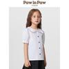 PawinPaw Girls' Cartoon Bear Short Sleeve Shirt