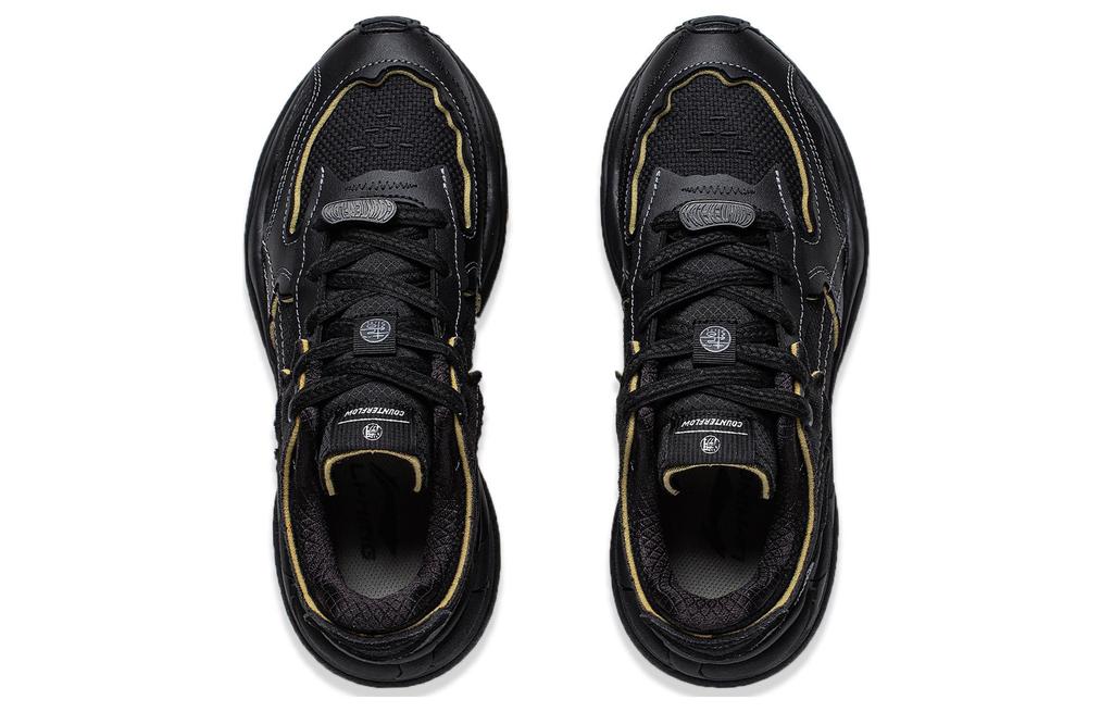Li Ning CF Origin 2 Slip Resistant Abrasion Resistant Casual Shoes Women's Black AGCT324-1