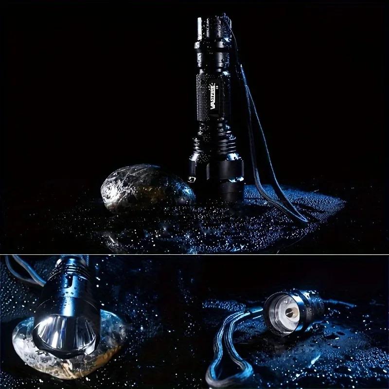 350 Yard Flashlight Red/White/Green Light with Remote Switch Ultra Effective Torch for Night Hunting Camping Tactical Lantern