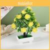 Rose Artificial Potted Plant With Durable Plastic Foam For Home Decor Gifts And