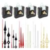 4pcs 22mm Shaft Silent Quartz Clock Movement Mechanism Battery Operated Includes 6 Pairs Clock Hands DIY Repair Replacement Kit