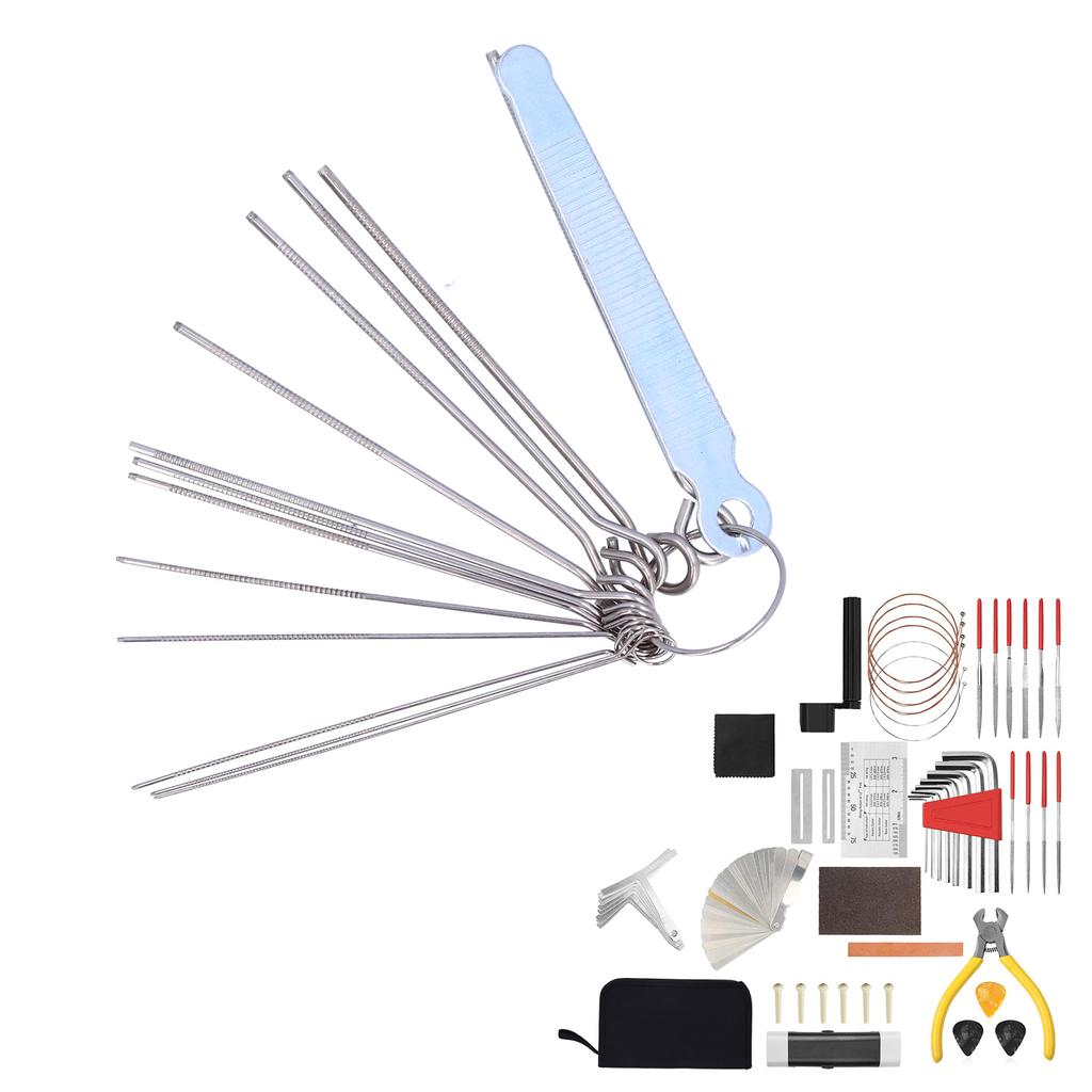 Guitar Repair Tools String Winder Bridge Pins Sanding Kit Hex Wrench Maintenance Utensils