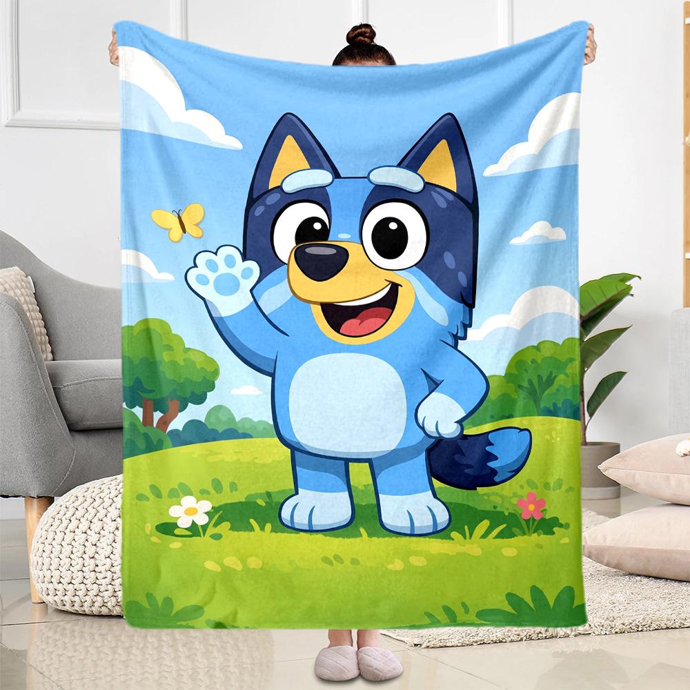 Halloween Costumes Bluey Blanket Durable Comfort Perfect for Chair Bedding Couch for All Seasons Digital Print Gift for Travel Home Birthdays