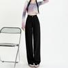 Wide-leg jeans women's 2025 spring and autumn new fashionable high-waisted thin loose drape straight floor pants