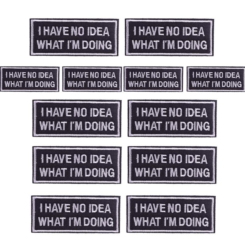 5pcs Cartoon Patch Letter Slogan Embroidery Patch Iron On Patches For Clothing Thermoadhesive Patches For Clothes Jeans Sew Diy