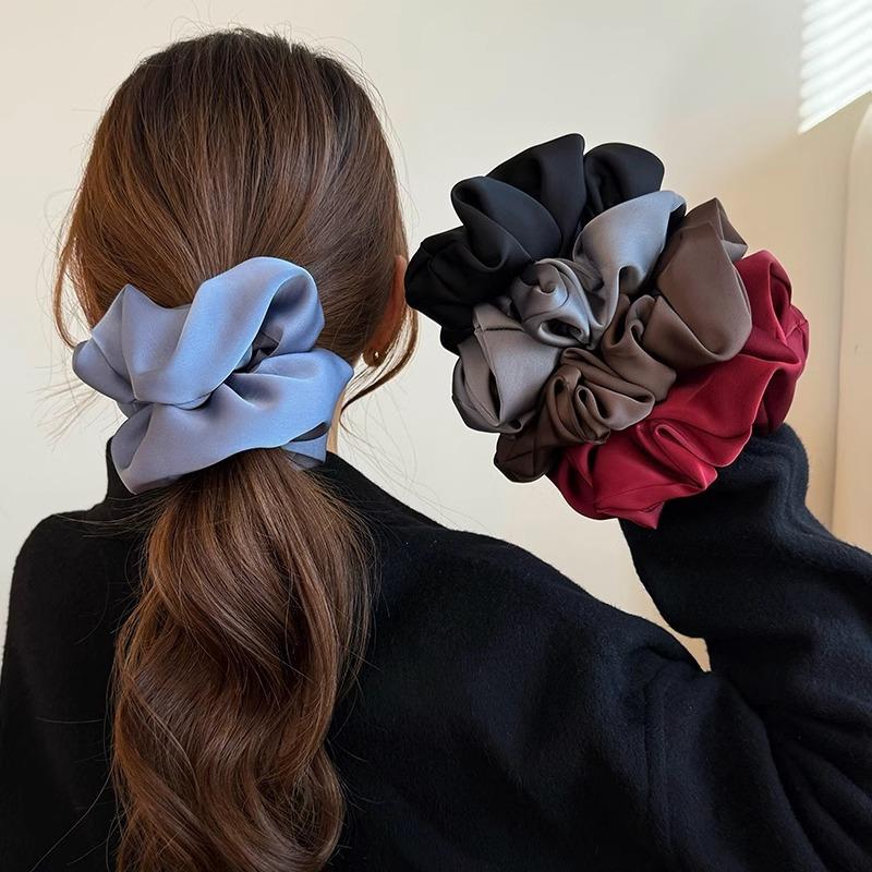 5PCS Elegant Satin Hair Scrunchies for women, Non-slip No Crease Hair Ties, Multicolor