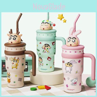 Crayon Shin Chan Insulated Water Bottle With Straw Large Capacity For Students And Gifts