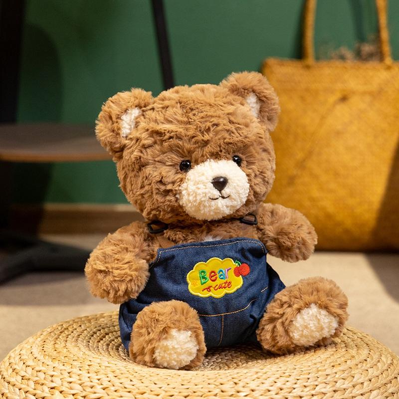 Cute Teddy Bears Stuffed Plush Toys Birthday Party Bear Animal Plushies Dolls Soft Valentine's Day Gifts Kids Home Decoration