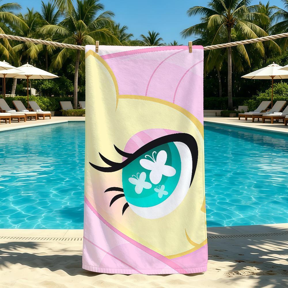 Cartoon M-My L-Little P-Pony Towel For Outdoor Camping Beach Towel Super Absorbent Quick-Drying Summer Towel