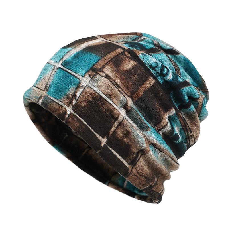 Vintage Style Pullover Cap With Printed Design For Casual Winter Outfits