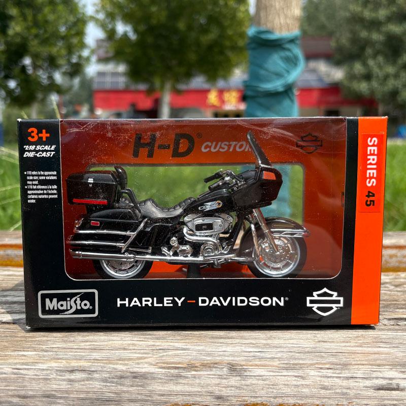 Maisto 1/18 Harley Davidson FLT Tour Glide 1988 Alloy Motorcycle Model Collection Shork-Absorber Off Road Autocycle Model