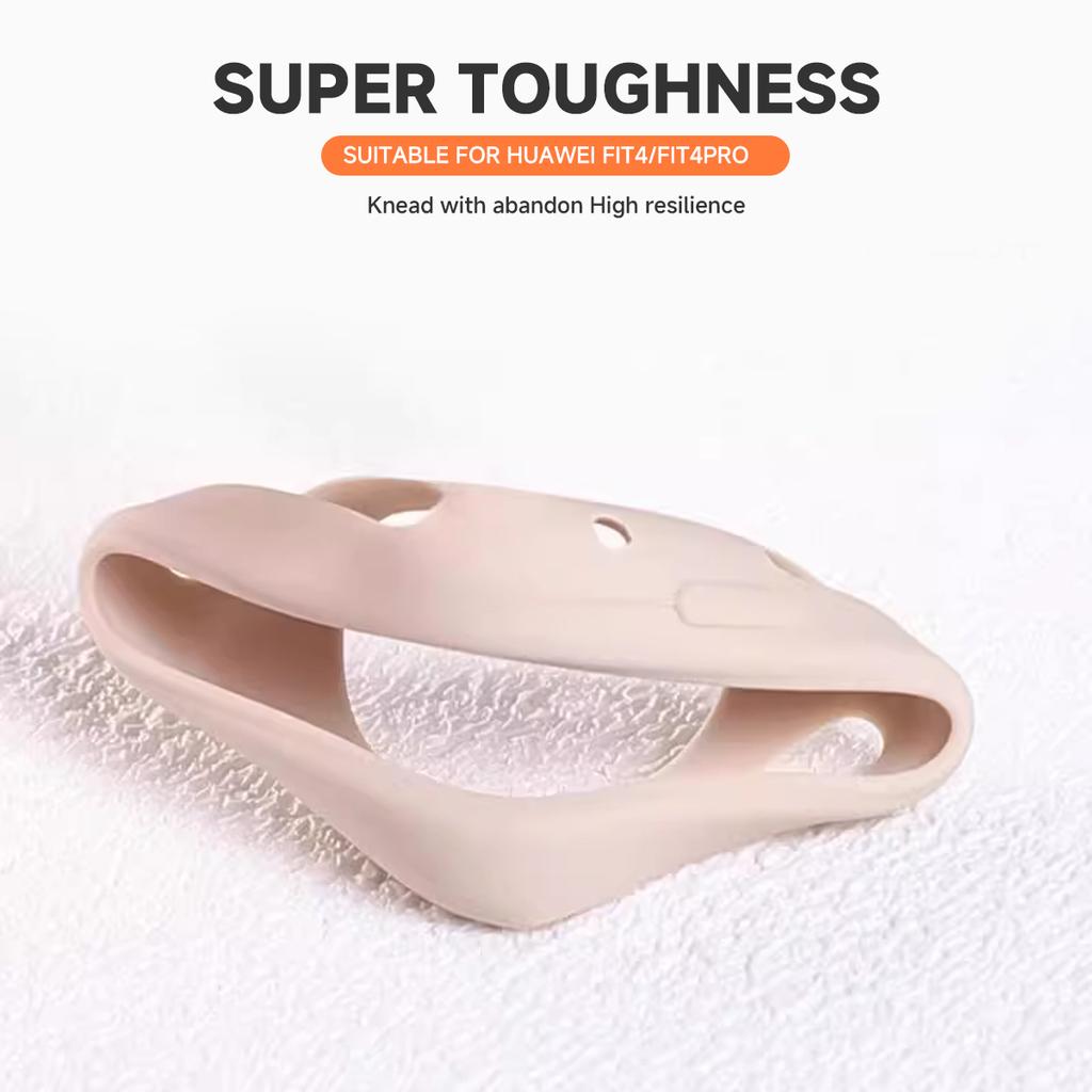 Silicone Strap+Protective Case For Huawei Watch Fit 4 Fit4 Pro Smartwatch Protector Soft Shell Bumper Cover Huawei Watch Fit4Pro