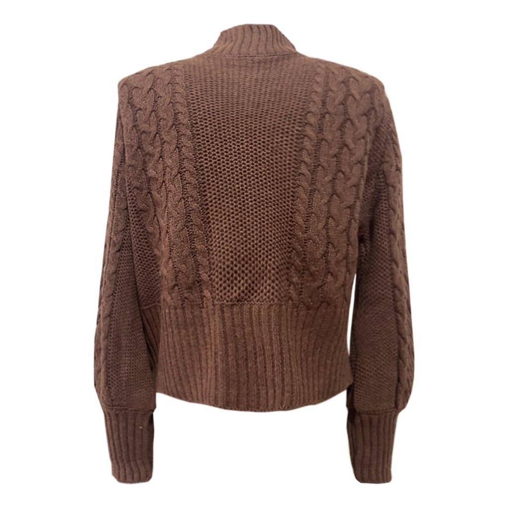 Damski modny kardigan z długim rękawem, zapinany na jeden guzik, sweter, dopasowana krótka sukienka, dzianinowa kurtka