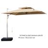 3x3m Khaki Outdoor Patio Umbrella