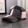Autumn Winter Baseball Cap Windproof Warm Hat Simple All-match Plaid Decorative Unisex Cap for Men & Women New