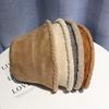 Hat Women's Autumn and Winter Ins Suede Fisherman's Hat Korean Style Versatile Lamb Fur Thermal Basin Hat Men