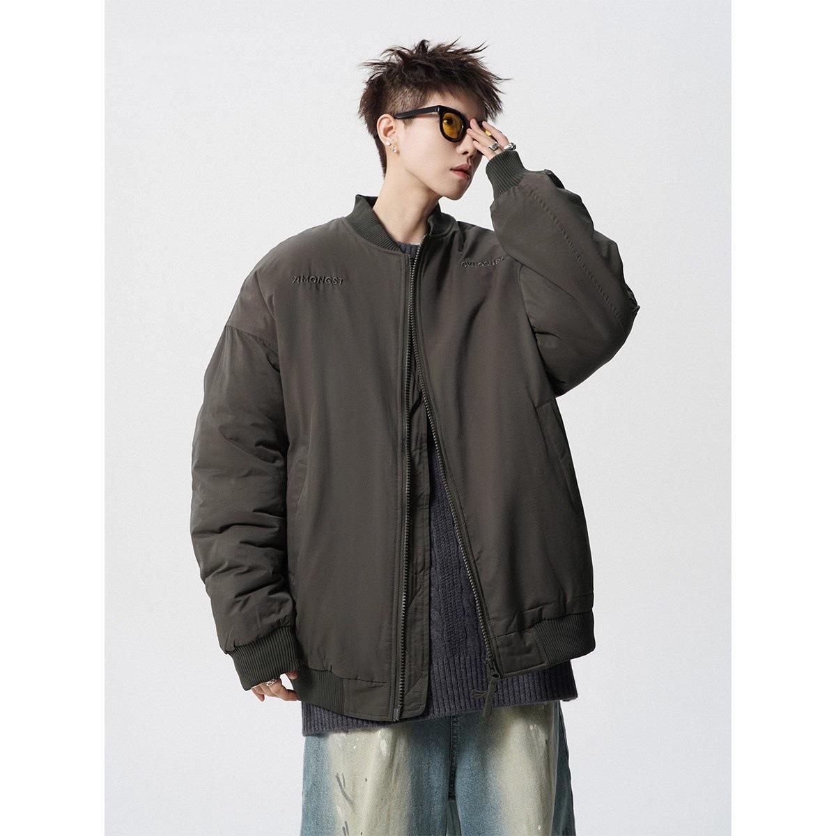 

American retro flight jacket men s autumn new high street Guochao embroidered baseball jersey loose and versatile sports jacket XXXL зелений