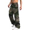 Pantalon de survêtement décontracté camouflage à jambe droite pour homme
