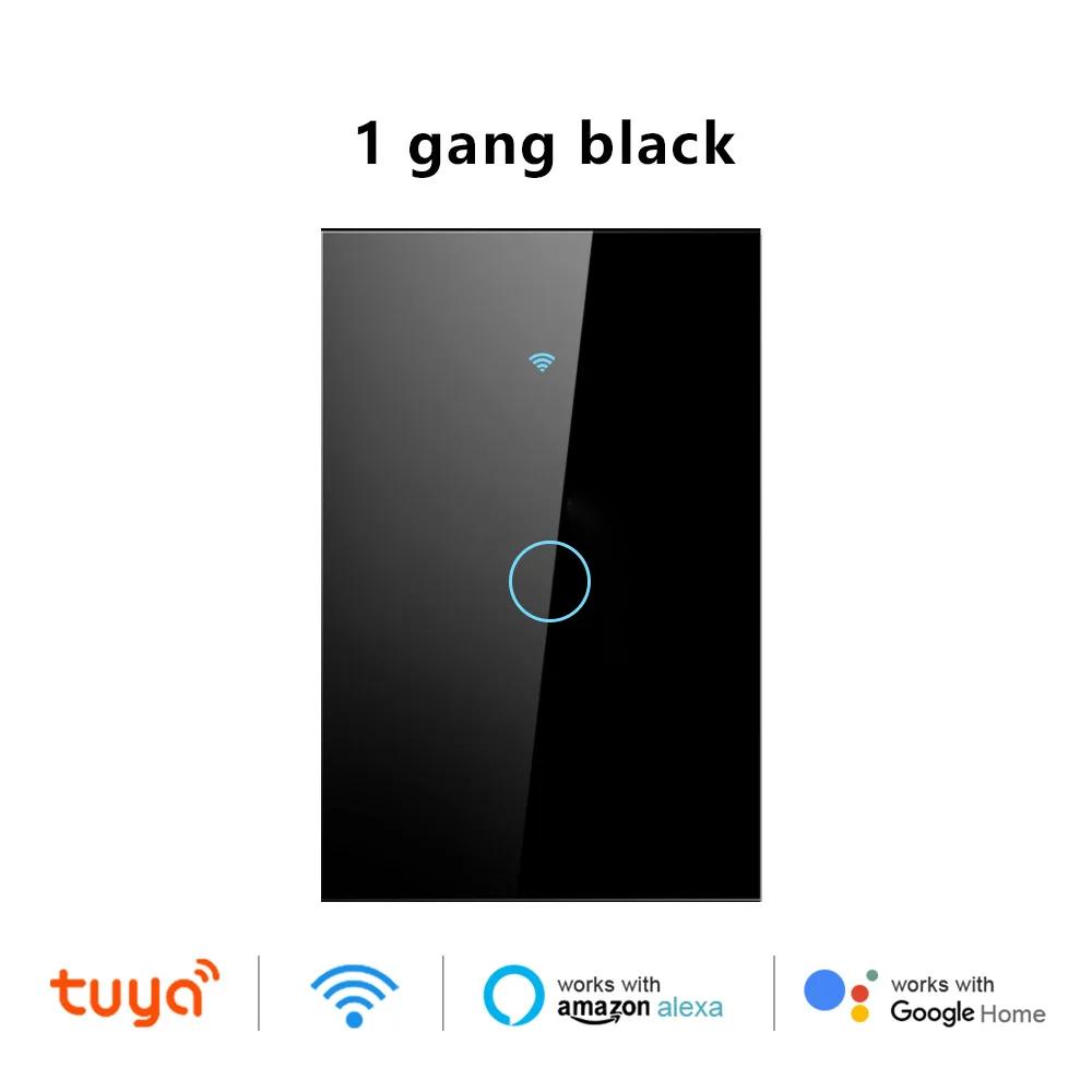 Tuya EU/US Smart Switch RF433 Required Neutral Wire Control Works With Alexa Google Smart Life Home LED Light WiFi Touch Switch