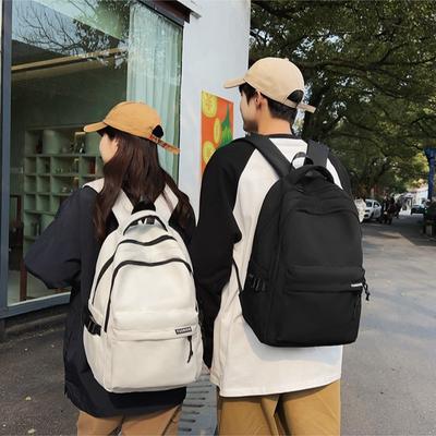Mochila de Cor Sólida, Fresca e Limpa, Estilo Coreano, para Alunos do Ensino Médio, Estilo Campus Instagram, Uma Mochila Simples com Tema Floresta para Meninas