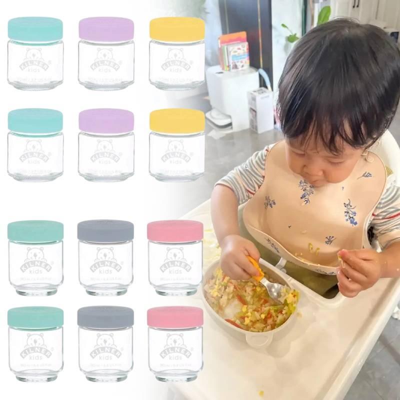 Premium Kilner Baby Food Glass Jar Set Six Versatile Containers For Freshness