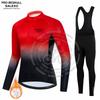 SALEXO Winter Cycling Clothing Man Thermal Fleece Bicycle Jersey Set MTB Clothes Road Bike Uniforme Ropa Ciclismo Warm Jacket