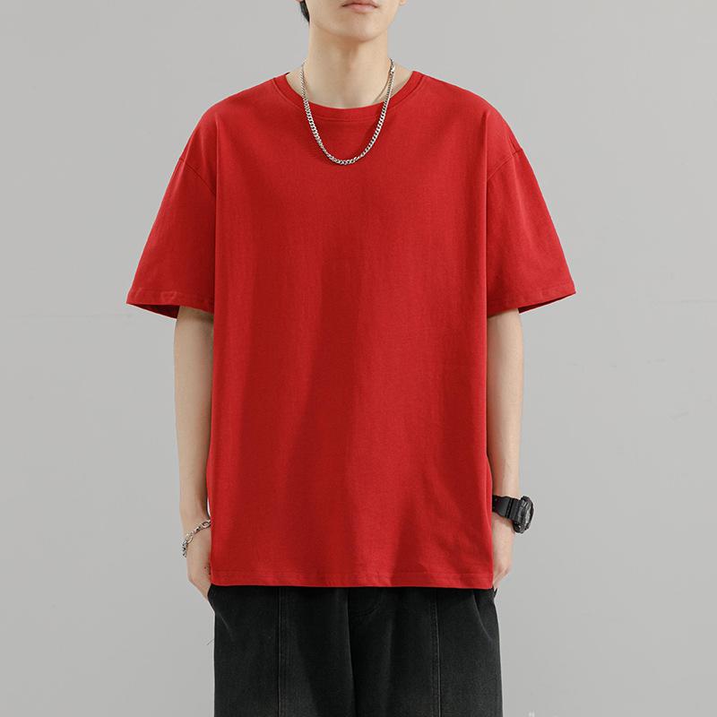 Men Oversized Short Sleeve T Shirt Casual Loose Fit Basic Summer Top