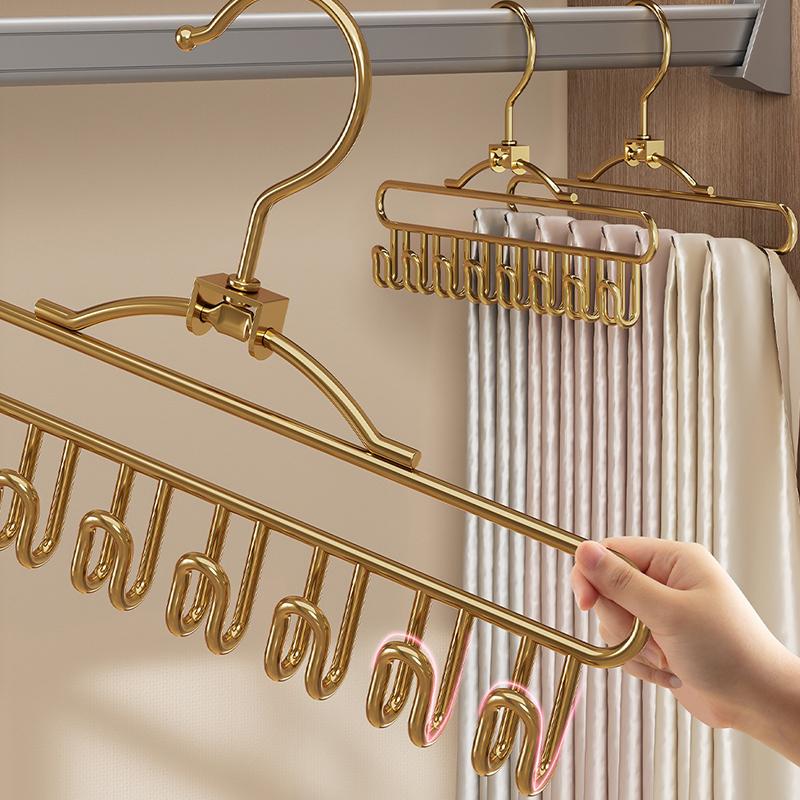Metallbälten Camisole Klädhängare 8 Krokar Slipsar Hattar Organizerställ Halkfri Utrymmesbesparande Garderob Klädförvaring Hållare