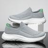 Men's Breathable Slip-On Sock Shoes, Odor-Resistant, Solid Color, Versatile Flyknit Shoes, Casual Couple's Wear
