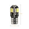 5PCS/Set Led Car Interior Bulb Error Free T10 White 5730 8SMD LED 12V Car Side Wedge Light
