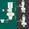 Dual-Purpose Washing Machine Drainer Anti-Return Two-In-One Dual-Interface Drain Connector Multifunctional Pipe Tee
