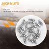 HICCYRODLY 20pcs M6x25 Jack Nut Car Metal Screw Petal Nut with Hollow Wall Iron Skin Screw