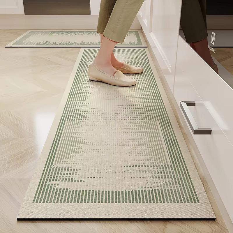 Kitchen Floor Carpet Water-absorbent Quick-drying Carpets Diatom Mud Soft Foot Mat Advanced Light Luxury Home Decoration Rug