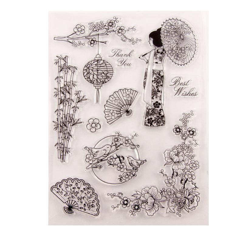Clear Stamps Gear Road Sign Silicone Clear Stamp Seals Transparent Stamps for DIY Scrapbooking Cards Making Photo Album Journal