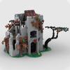 809 Teile MOC Verlassener Turm Burg Modellbausteine Bau Weihnachten Geschenke Spielzeug Kreative DIY Idee Zusammenbauen Ziegel Kinder