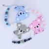 Puntos Cartoon Baby Food Grade Silicone Koala Teether Pacifier Clip Chain Teething Toy