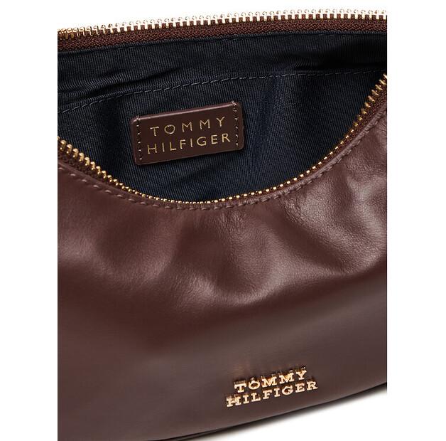 Bag Tommy Hilfiger Tommy Hilfiger Moon Leather Mini Crossover AW0AW17466 Brown